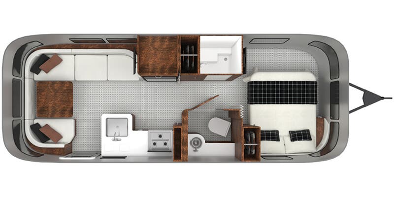 2025 Airstream Globetrotter 25FB - Floorplan 1