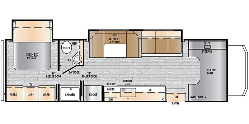 2023 EAST TO WEST ENTRADA 2900DS - Floorplan 1