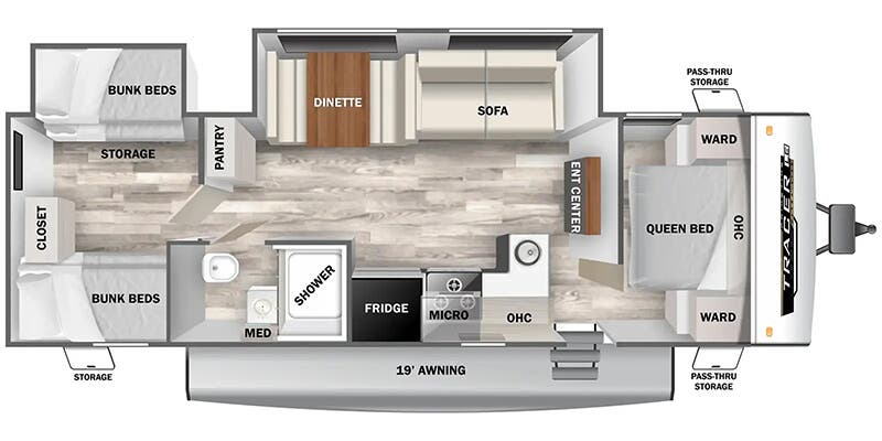 2025 PRIME TIME 308BH - Floorplan 1
