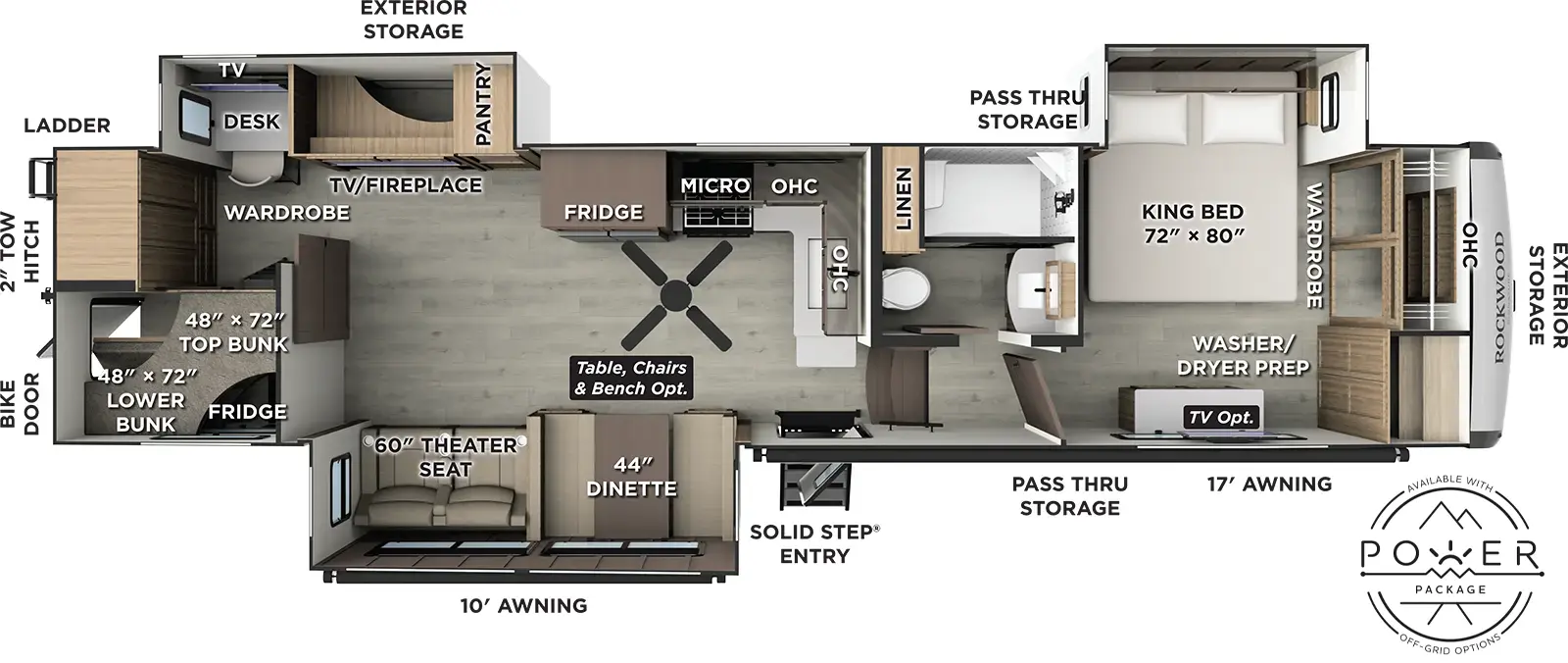 2026 FOREST RIVER 405SBH - Floorplan 1
