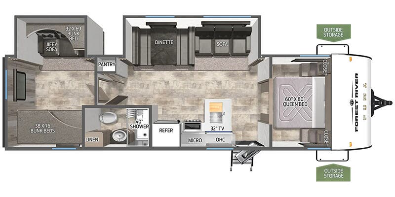 2027 PALOMINO 305BHCE - Floorplan 1