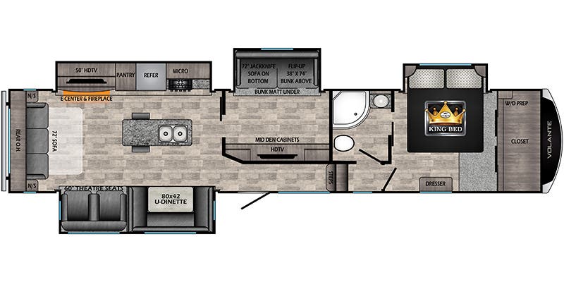 2023 CROSSROADS 375MD - Floorplan 1