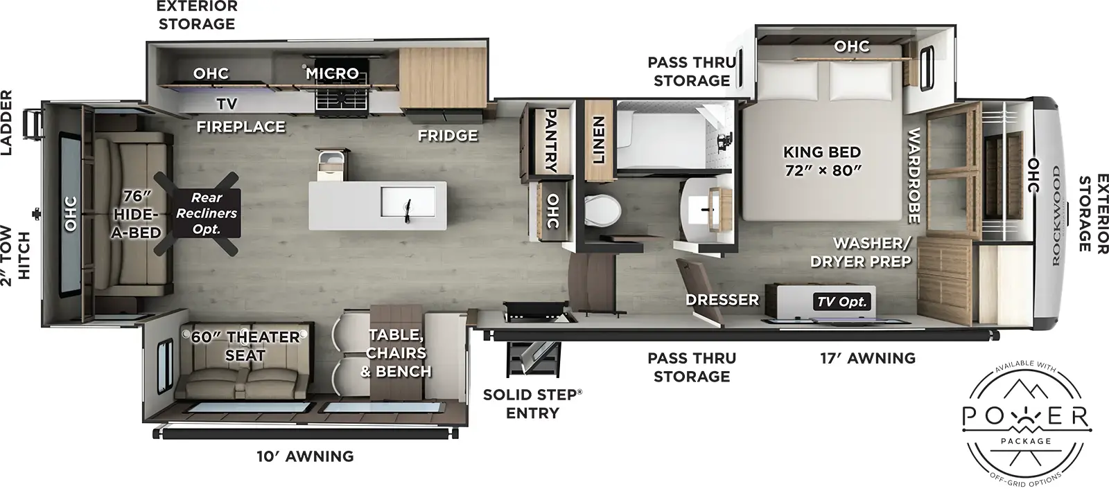 2026 FOREST RIVER 361RLS - Floorplan 1