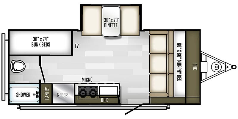 2021 PALOMINO REVOLVE EV-3 - Floorplan 1