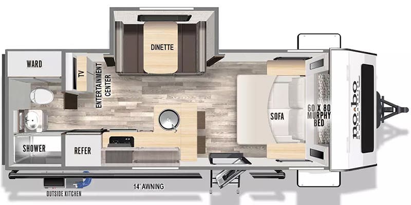 2024 FOREST RIVER 20.4 - Floorplan 1