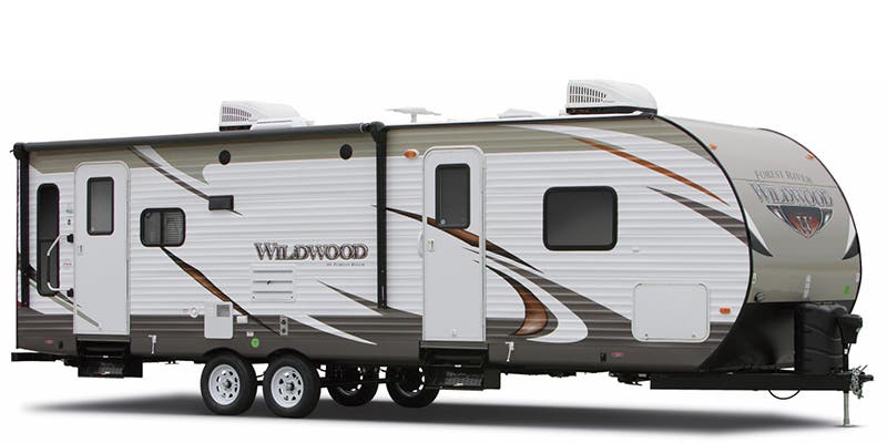 2017 FOREST RIVER WILDWOOD 30KQBSS - Stock Image 1