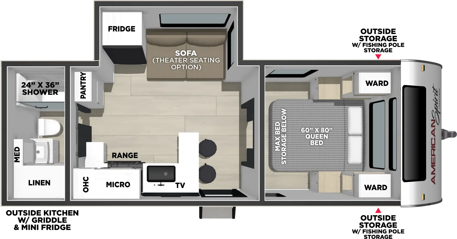 2027 Coachmen American Spirit 2353RB floorplan