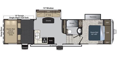 2015 KEYSTONE 297 - Floorplan 1