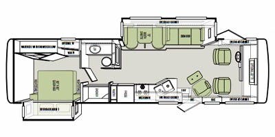 2013 Tiffin Allegro Open Road 32CA - Floorplan 1