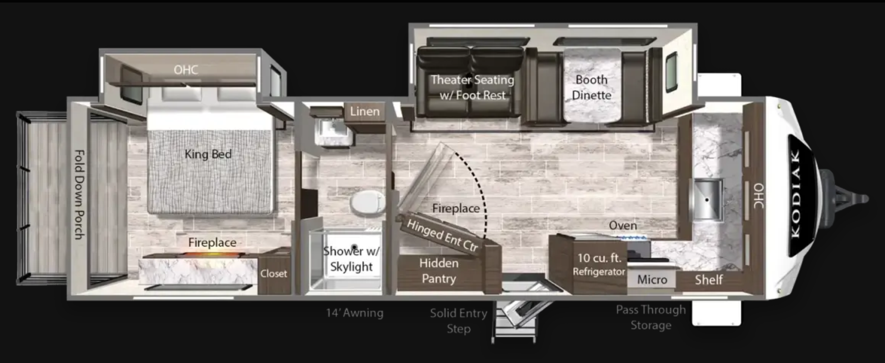 2025 DUTCHMEN KODIAK 2900 FKSP - Floorplan 1