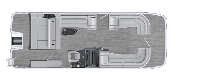 2027 Bennington 25 R Swingback - Floorplan 1