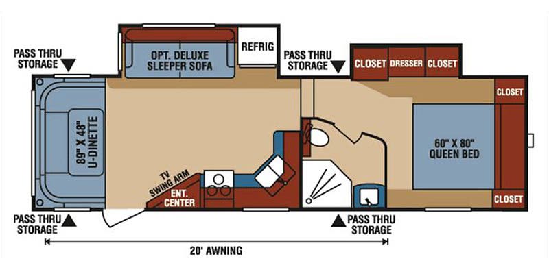 Durango 1500 D259RDD floorplan