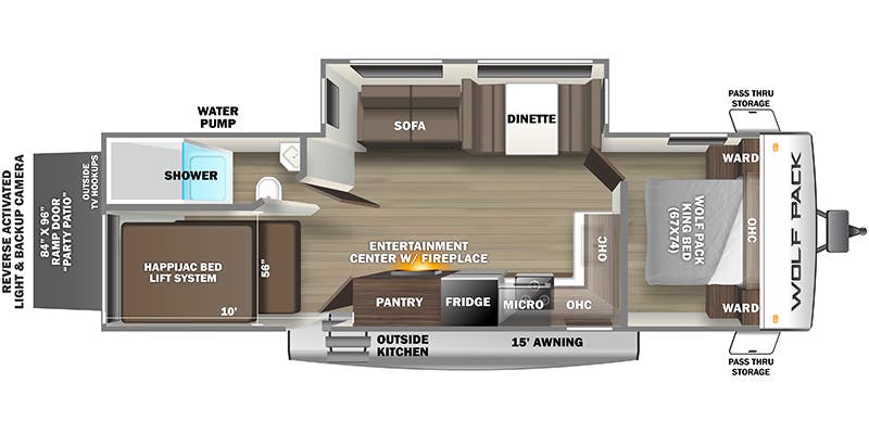 2023 FOREST RIVER 27PACK10 - Floorplan 1