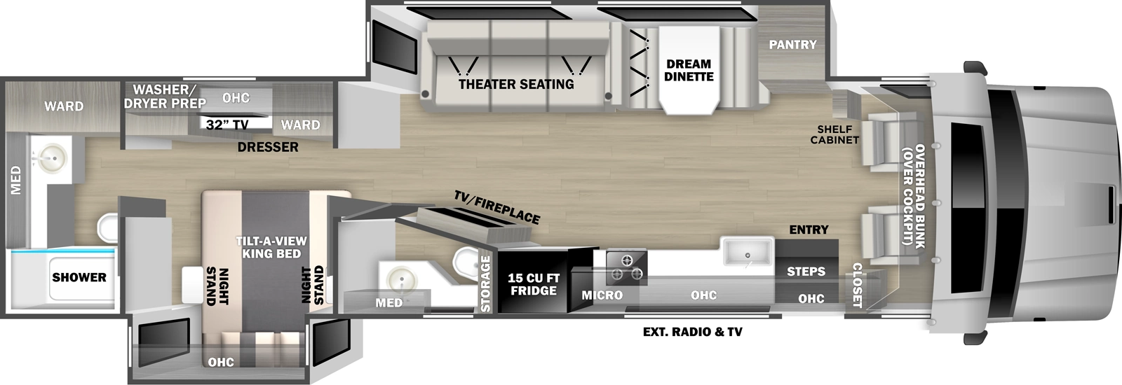 2027 Dynamax Europa S 37CA - Floorplan 1