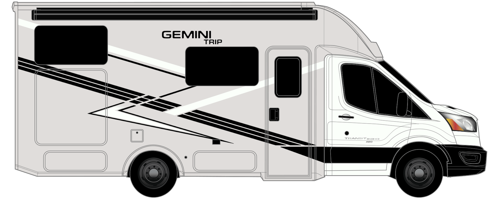 2027 Thor Motor Coach Gemini AWD 24JG - Stock Image 5