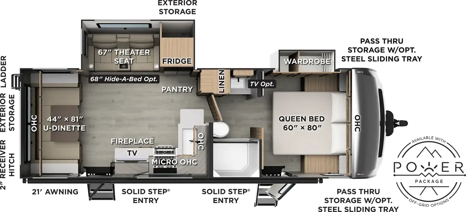 2027 FOREST RIVER ROCKWOOD 2618RD - Floorplan 1