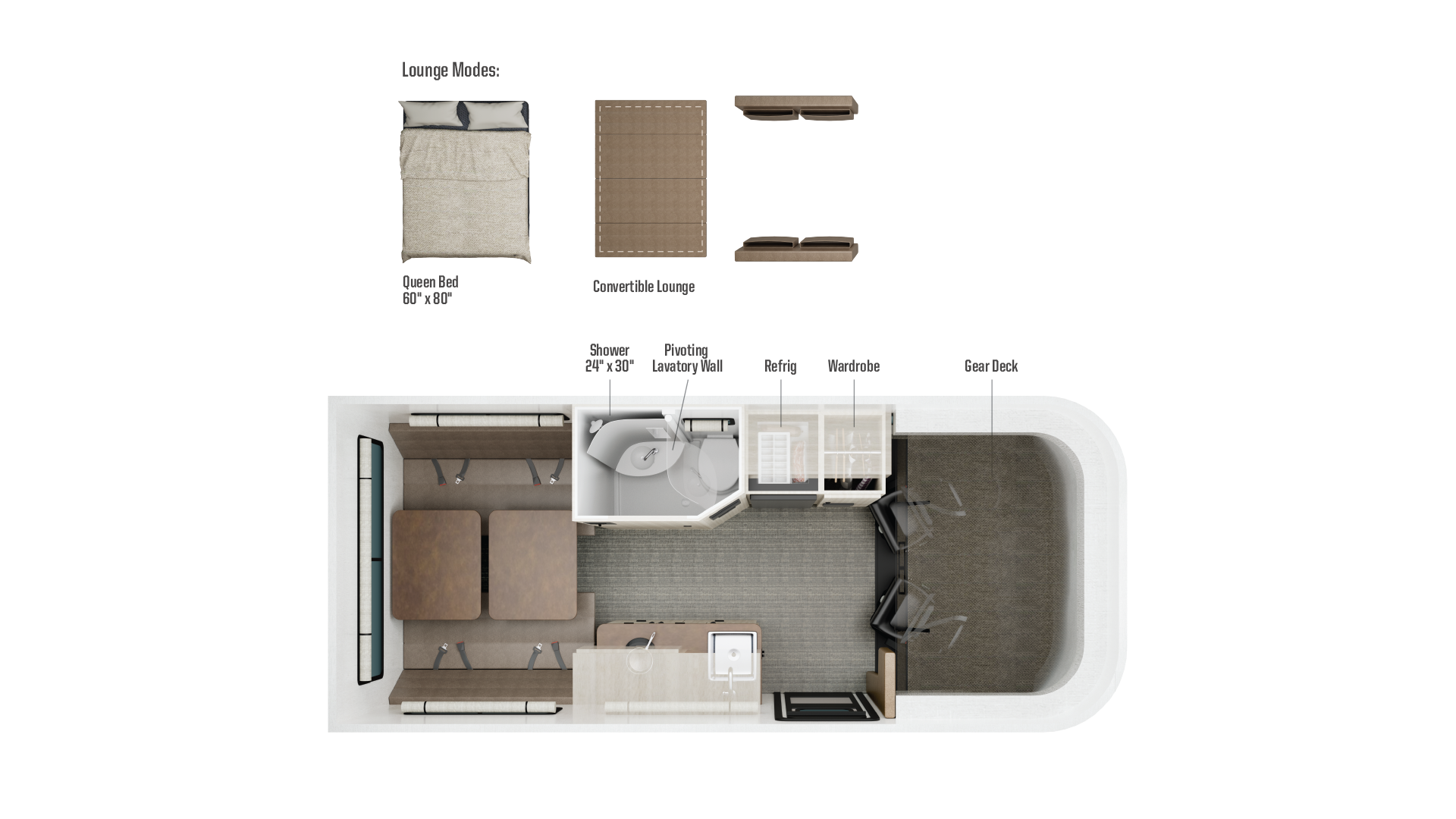 2027 Winnebago Elora 19DC - Floorplan 1