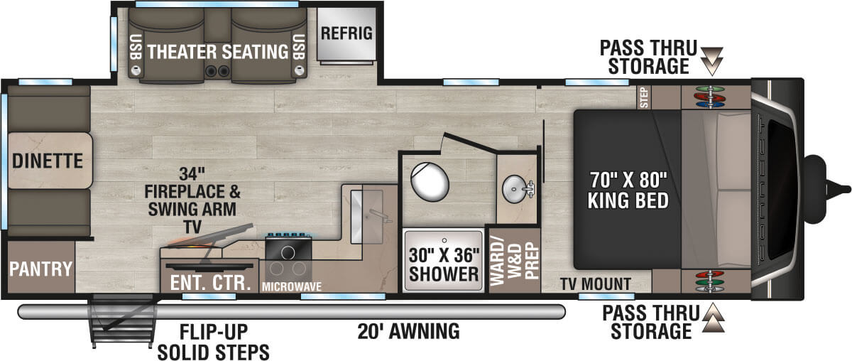 2027 KZ CONNECT C271RL - Floorplan 1
