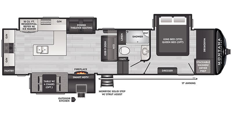 2026 High Country 325RK - Floorplan 1