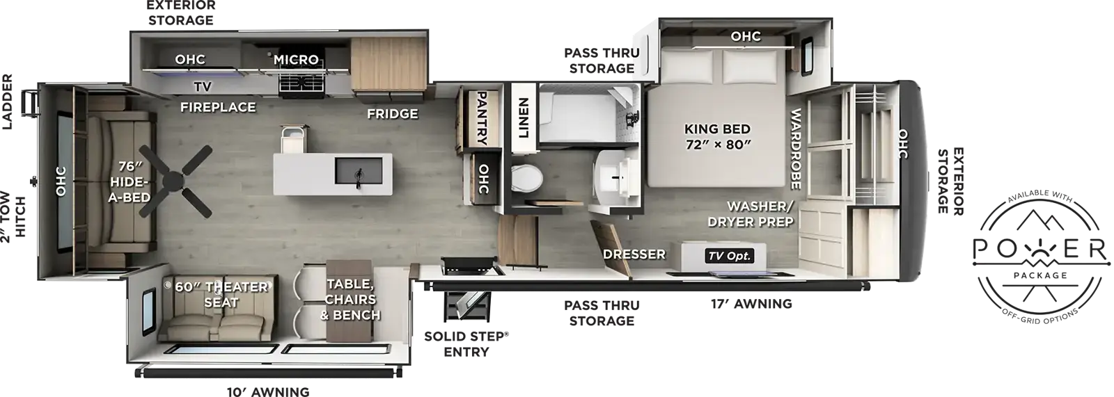 2027 FOREST RIVER 361RLS - Floorplan 1