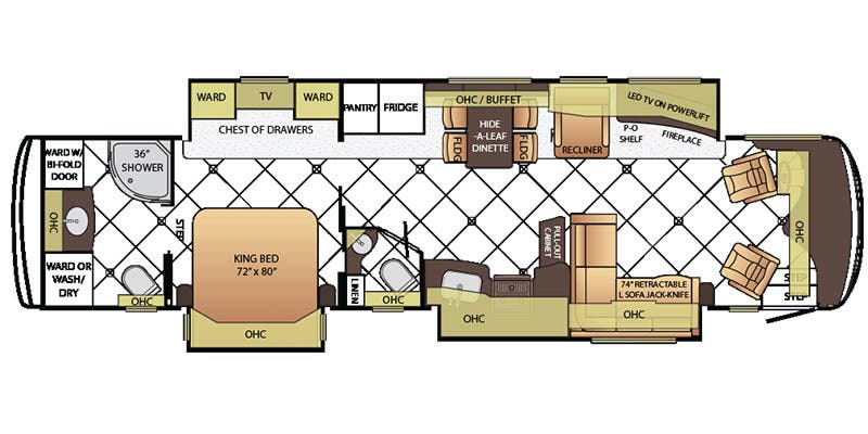 2015 Newmar Dutchstar 4018 - floorplan 1