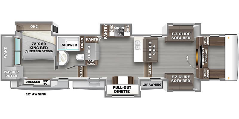 2024 FOREST RIVER 425FO - Floorplan 1