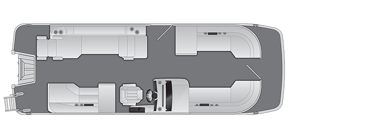 2026 Bennington M Quad Bench 24 MSL - Floorplan 1