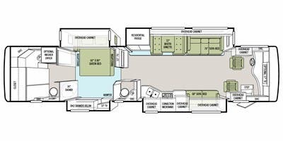 2013 Tiffin Phaeton 40 QBH - Floorplan 1