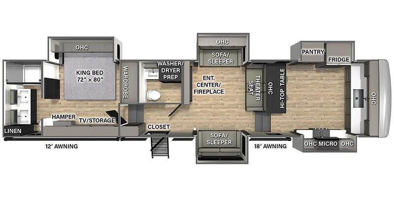 2025 PALOMINO 388FKH - Floorplan 1