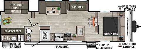 2027 KZ RV Connect SE C312BHKSE - Floorplan 1