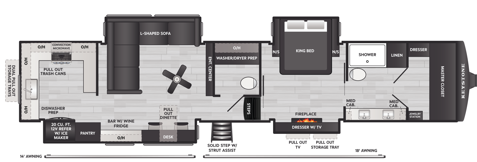 2027 Keystone Montana 3900RK floorplan