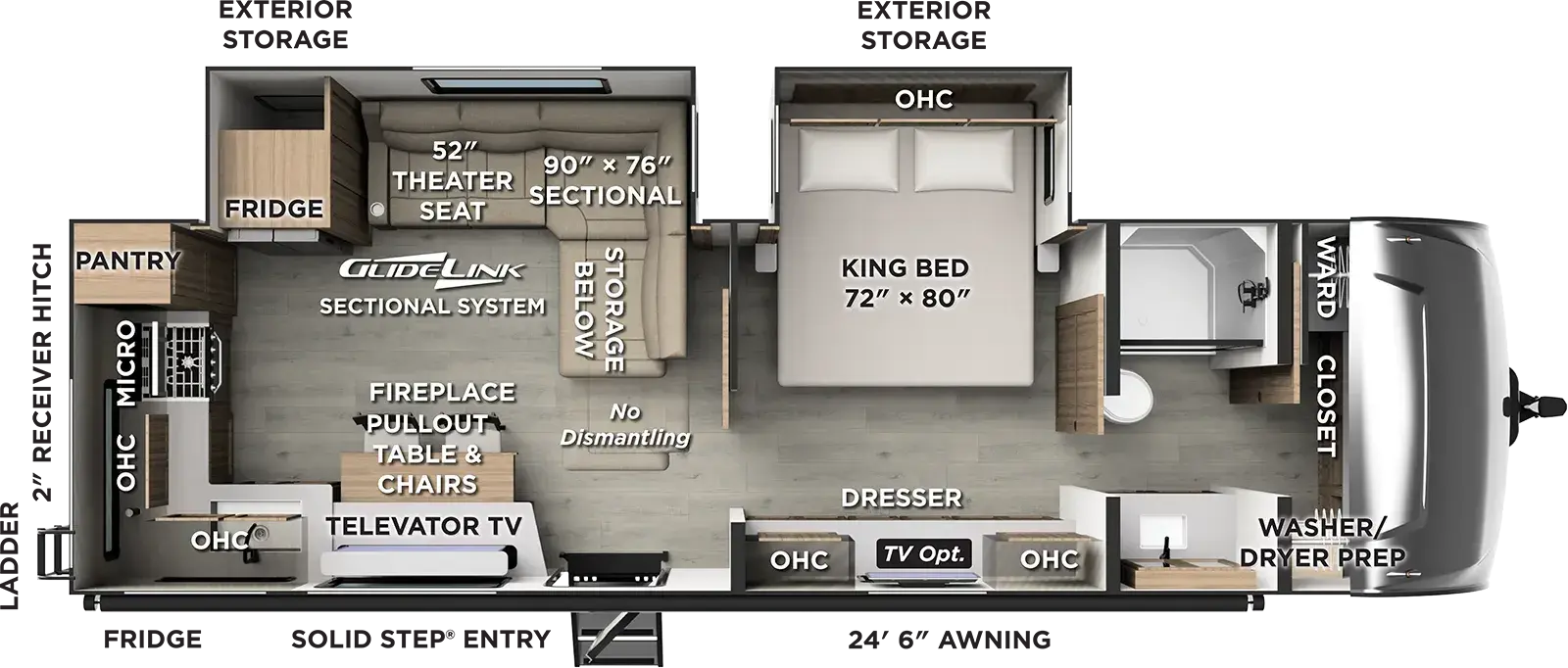 2027 FOREST RIVER ROCKWOOD 2711RK - Floorplan 1