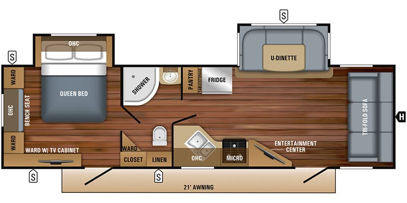 2018 Jayco White Hawk 29FLS floorplan