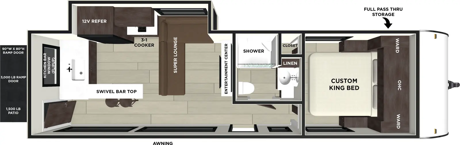 2026 FOREST RIVER 269VC - Floorplan 1