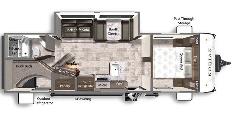 2025 DUTCHMEN KODIAK 270 BHSL - Floorplan 1