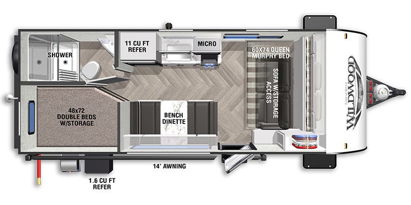 2022 Forest River Wildwood FSX 179DBK - Image 2