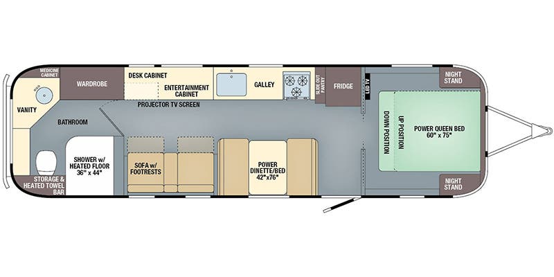 2018 AIRSTREAM CLASSIC 33FBQ - Floorplan 1