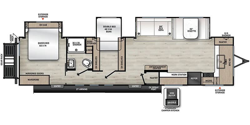 2026 COACHMEN 333DBDSCKLE - Floorplan 1
