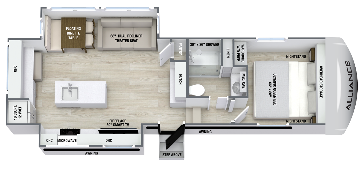 2027 Alliance RV Avenue 27RK - Floorplan 1