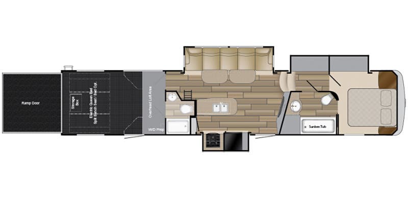 2017 HEARTLAND 4113 - Floorplan 1
