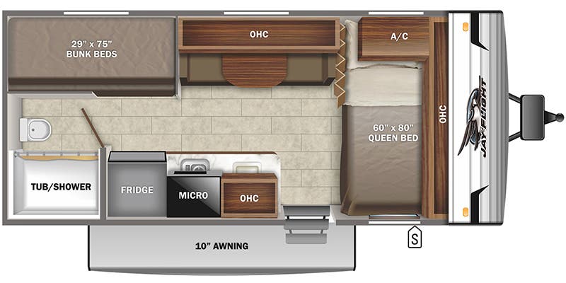 2022 JAYCO 174BH SLX - Floorplan 1