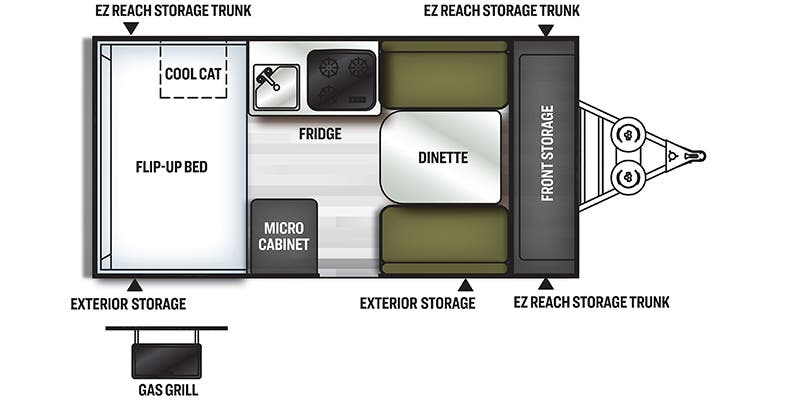 2022 FOREST RIVER A122S - Floorplan 1