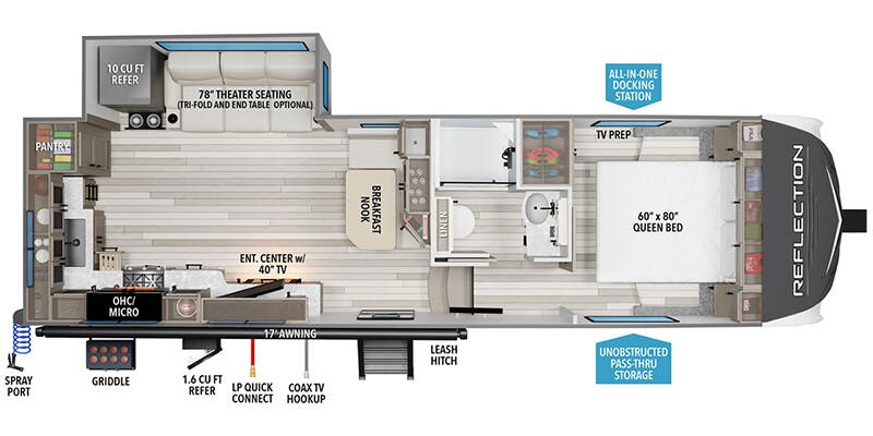 2025 GRAND DESIGN REFLECTION 270BN - Floorplan 1