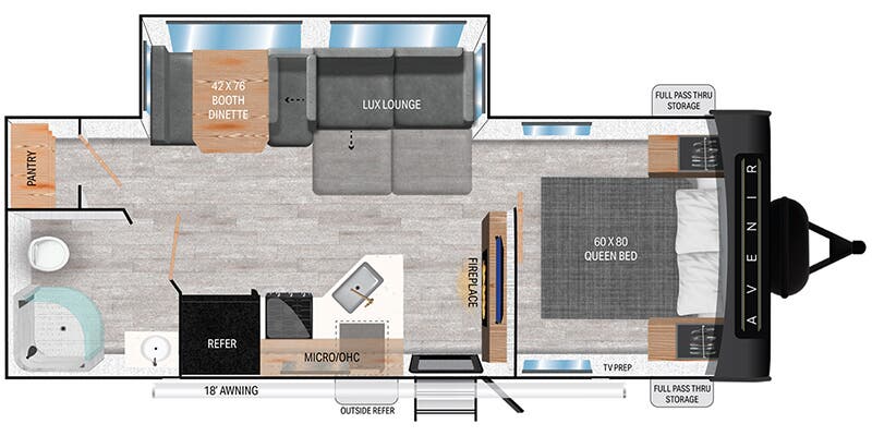 2025 Cruiser RV Avenir A-24RB floorplan