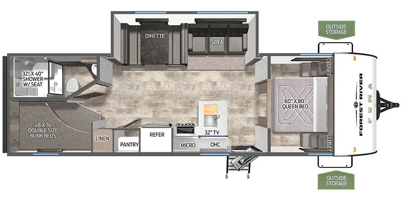 2027 PALOMINO 283BHCE - Floorplan 1