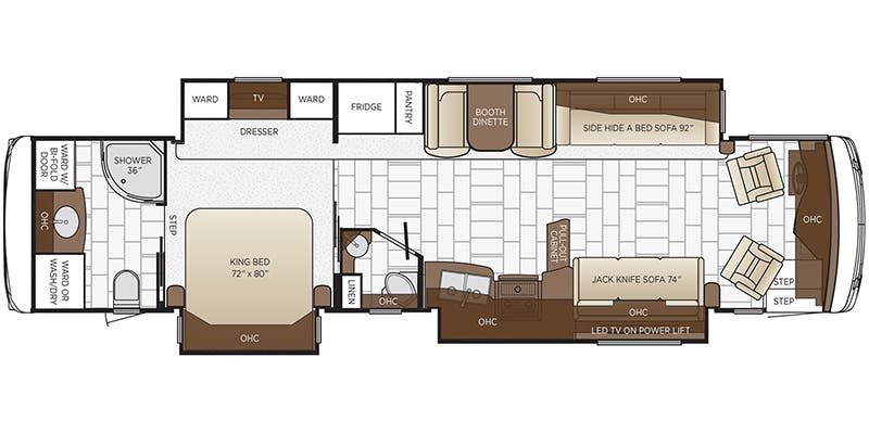 2018 Newmar Ventana 4037 - Floorplan 1