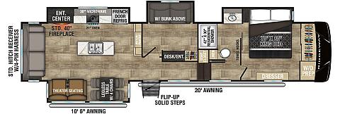 2026 KZ RV Ridgeway 36MB - Floorplan 1