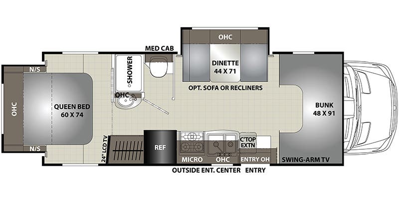 2018 COACHMEN 2250 - Floorplan 1