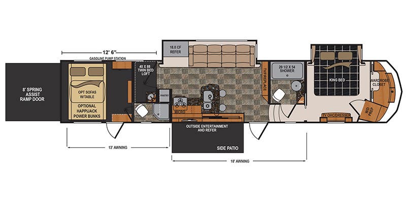 2016 Dutchmen Voltage 4150 - Floorplan 1