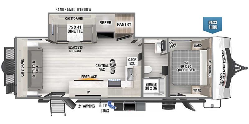 2023 FOREST RIVER 253RLS - Floorplan 1